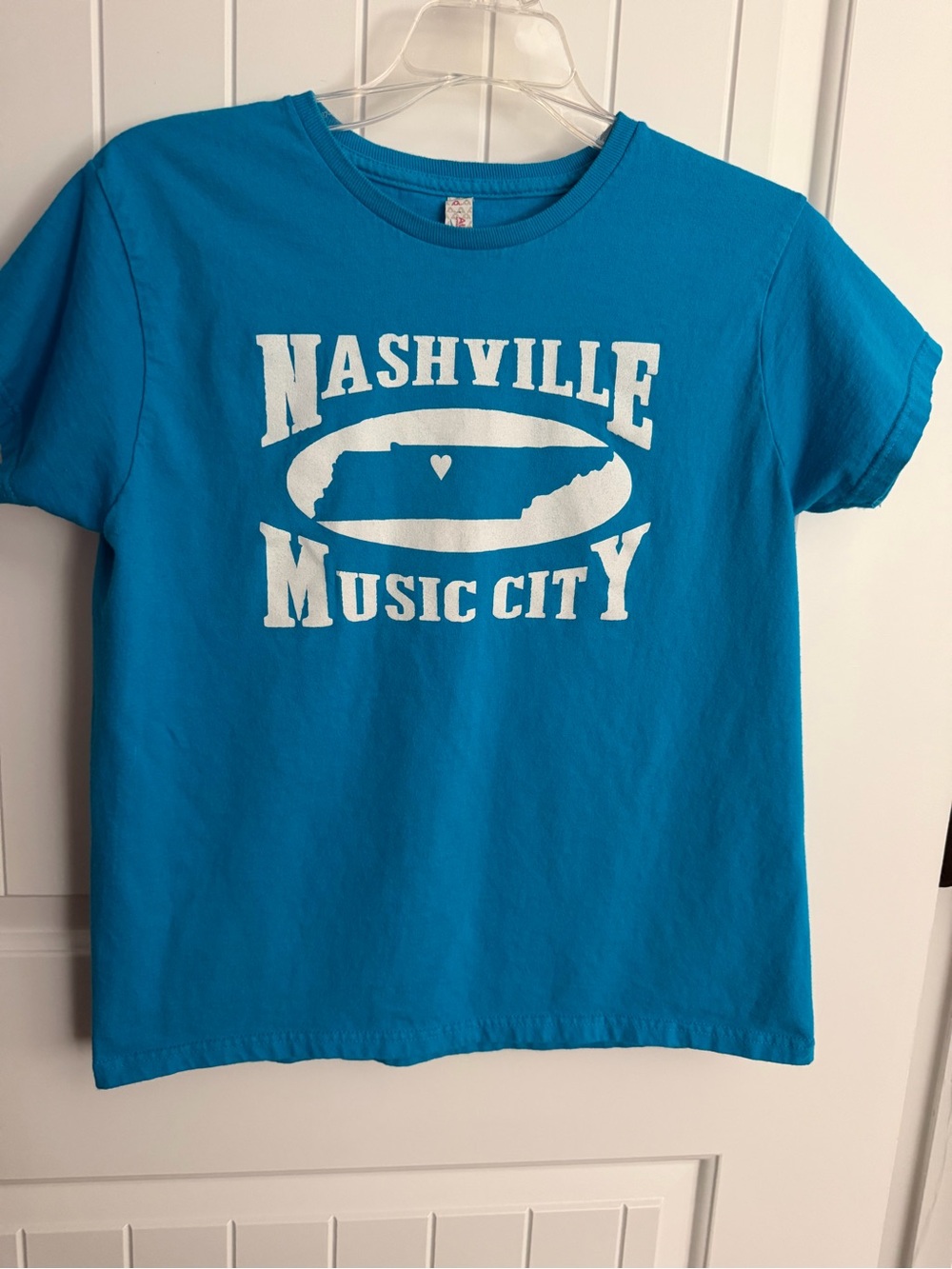Nashville Music City  T-Shirt - Bright Blue Tennessee